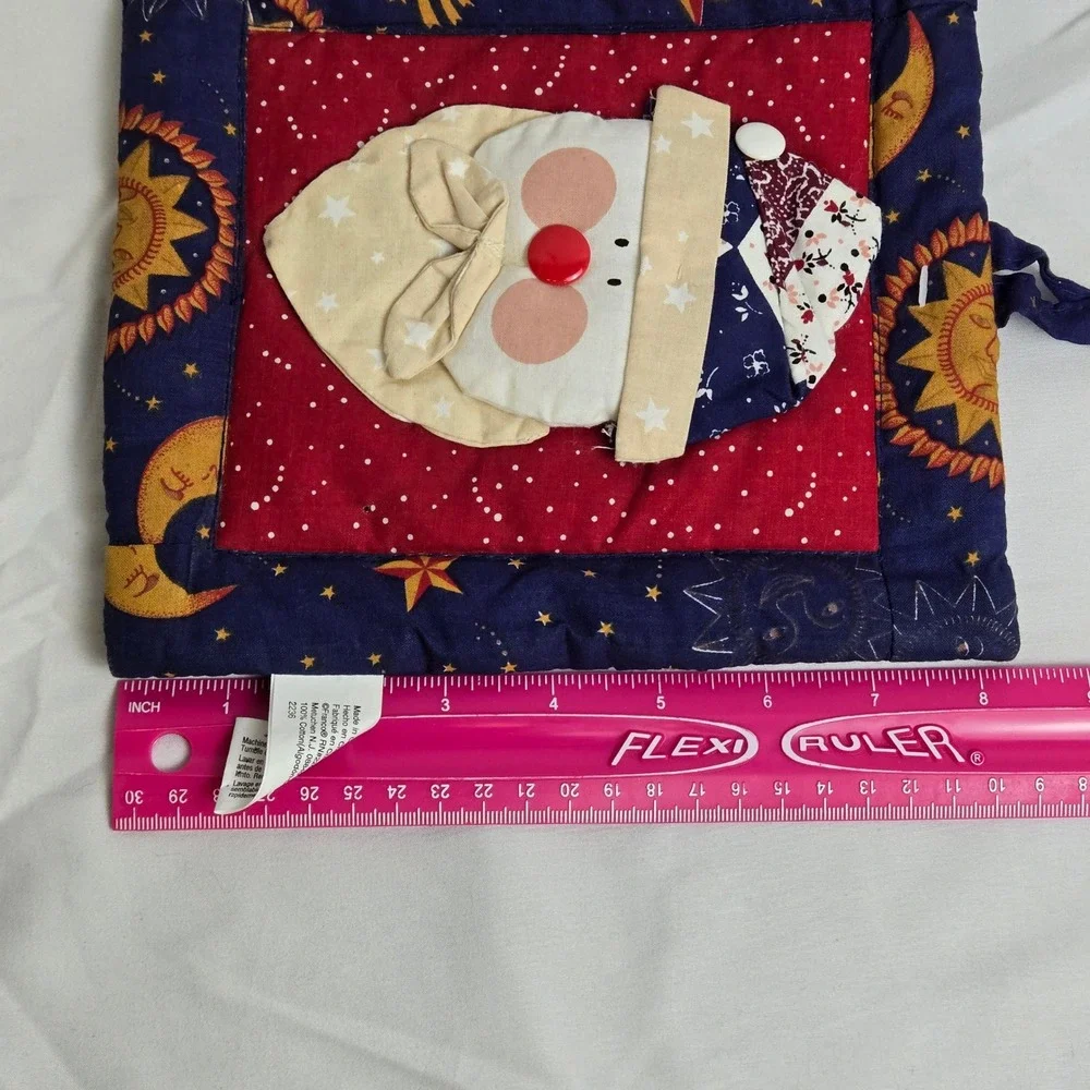Franco Celestial Starry Night Sky Santa Claus Holiday Pot Holder Cotton 2236